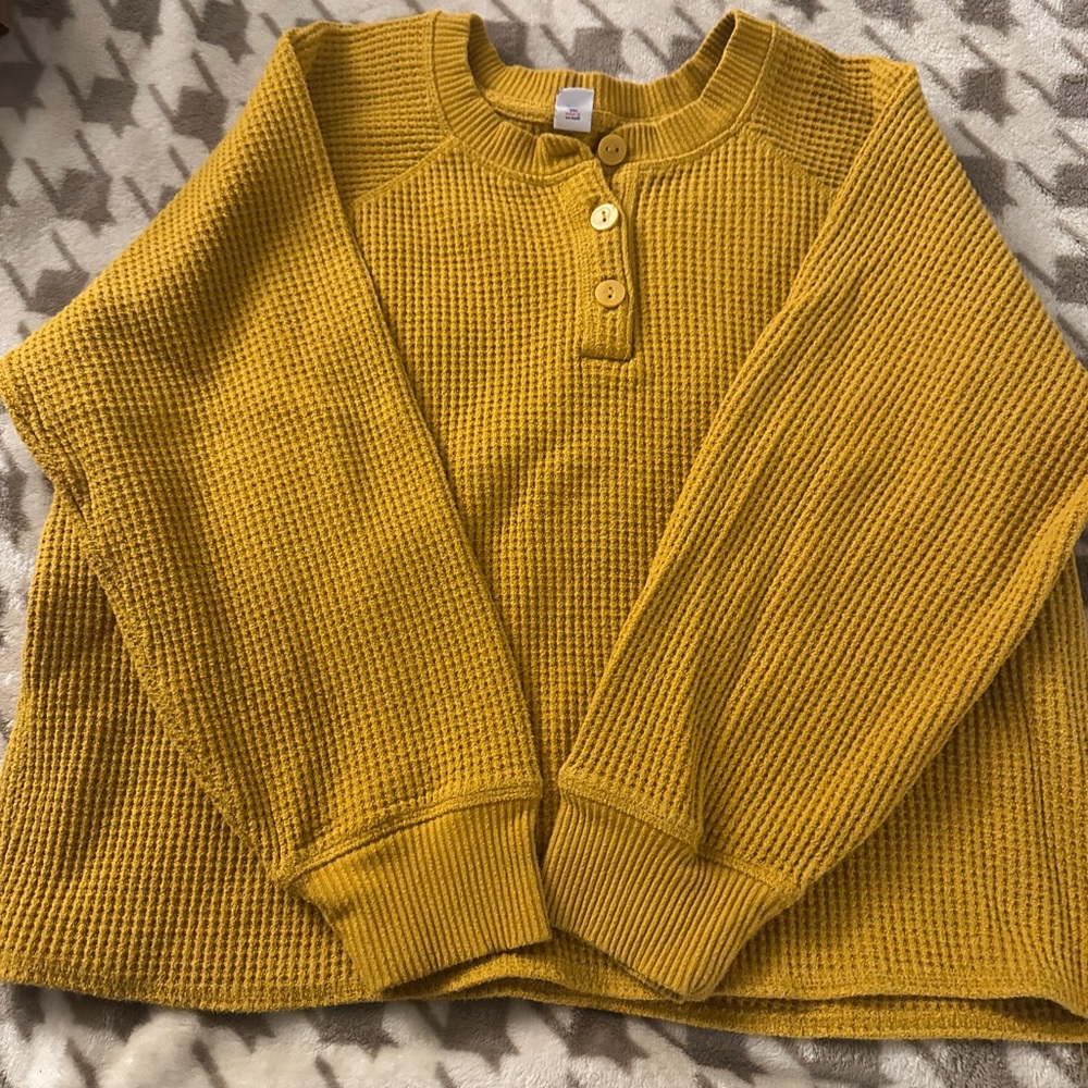 Old Navy Golden Waffle Knit Cardigan